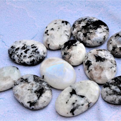 Regnbue månesten palmstone