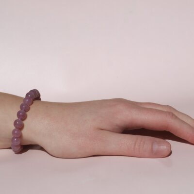 Lavendel rosenkvarts armbånd
