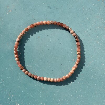 Rhodochrosit armbånd